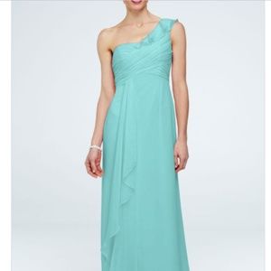 David's Bridal Chiffon Bridesmaid Maxi
